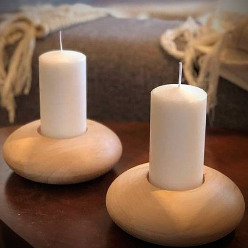 Candelabro Sepelin Boca Ancha + Vela